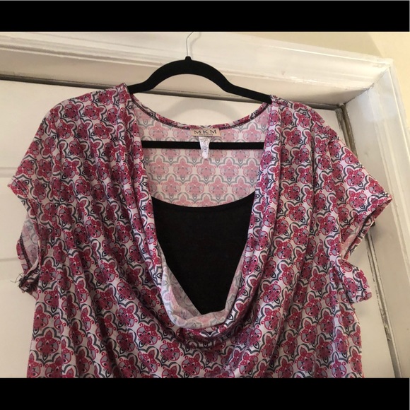 M.K.M. Top with slouchy Neckline Size 3X - Picture 3 of 6